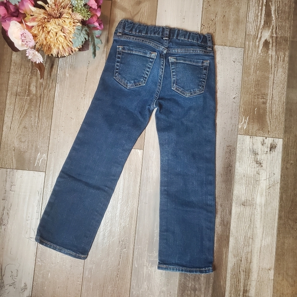 Old Navy Straight Leg Dark Wash Blue Denim Jeans Boys Size 5 Regular NWOT EUC - Picture 11 of 11